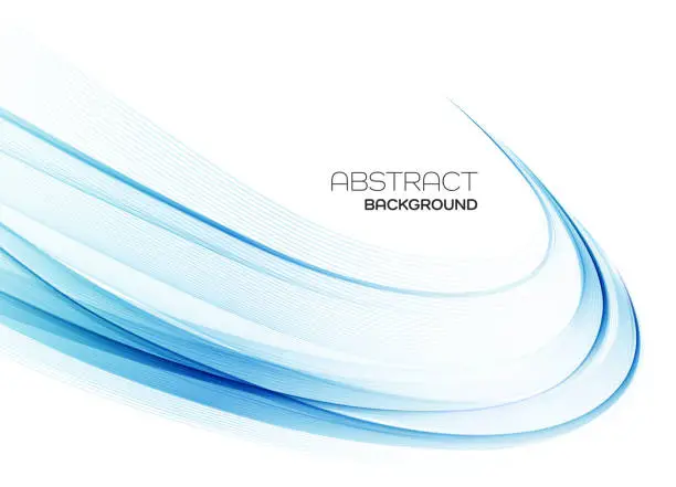 Vector illustration of Abstract colorful vector background, color wave for design brochure, website, flyer.