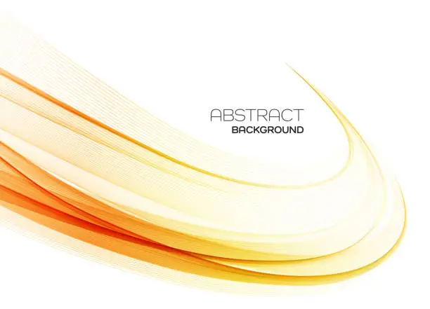 Vector illustration of Abstract colorful vector background, color wave for design brochure, website, flyer.