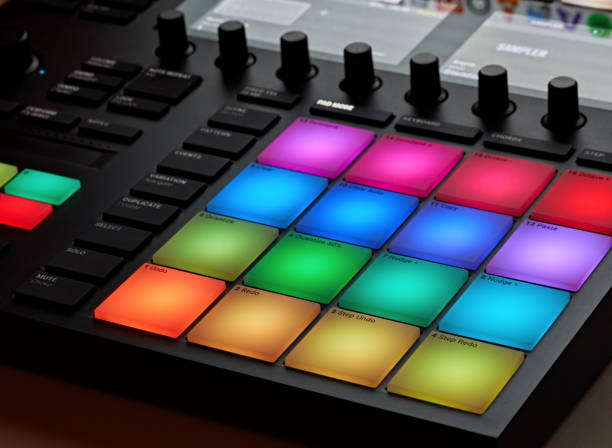 Free Stock Photo of Close-up of a music production controller with ...