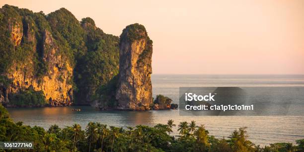 The Scenic View On A Sea With Islands And The Cliffs Stock Photo - Download Image Now