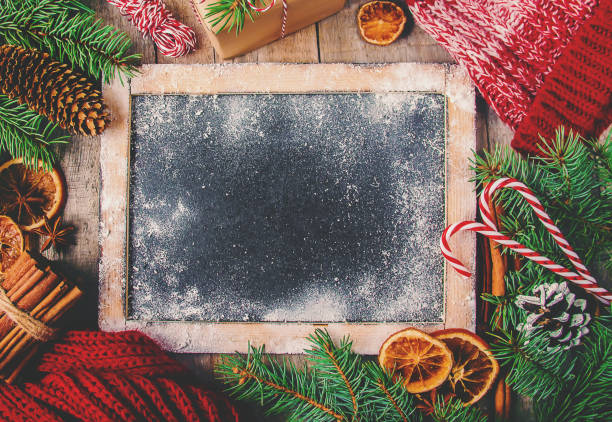 istock Christmas background. happy New Year. Selective focus 1061278020