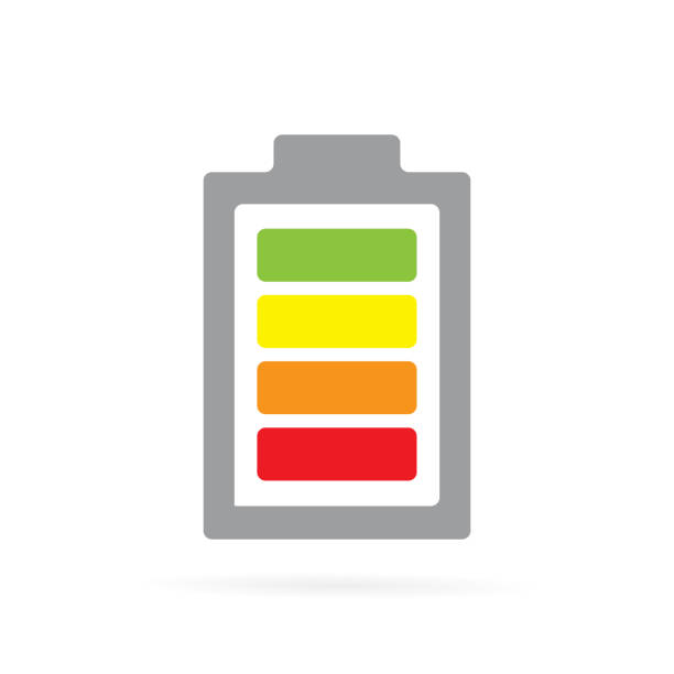 istock Vector colored battery icon. Fully charged accumulator symbol and sign illustration 1061315982