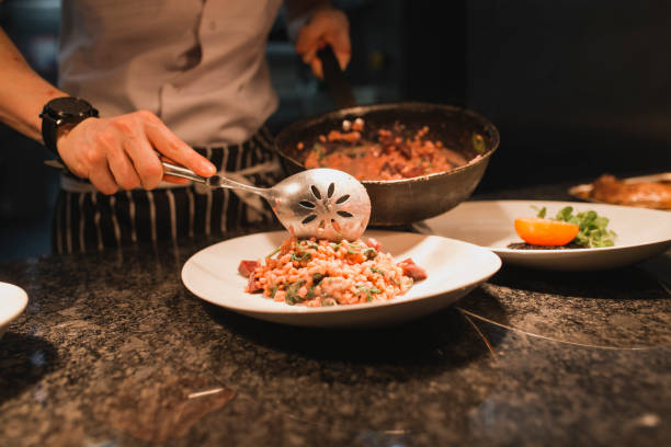 Serving Risotto in a Restaurant