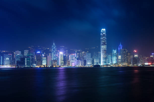istock Hongkong city skyline, Vitoria harbour scenery 1061317230