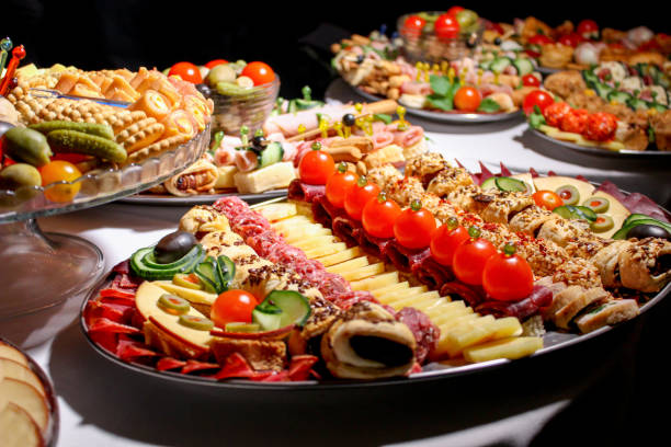 istock Plateful of Serbian Savory Appetizer Meze, Tapas, antipasto 1061328596