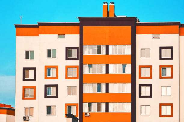 istock New-built house facade, contemporary urban background 1061331674