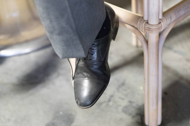 istock Men's vintage leather shoes 1061332430