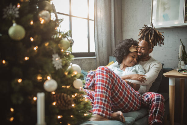 istock Christmas morning at home 1061335434