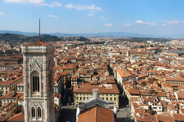 istock Panoramic view of Florence from Duomo cathedral cupola 1061338260