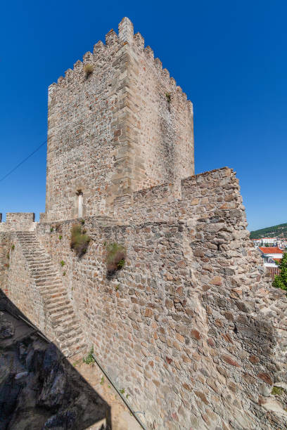 torre ou torre de menagem do castelo de portalegre castle - bailey - fotografias e filmes do acervo