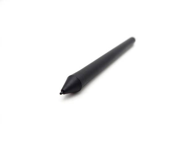 istock A black pen mouse, digital pen isolated on a white background. 1061345562