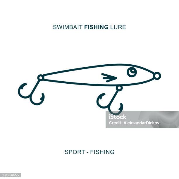 Fushing Lure Stock Illustration - Download Image Now - Fishing Hook, Clip  Art, Crank Mechanism - iStock