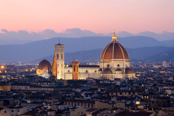 istock Duomo of Florence night panorama 1061349786