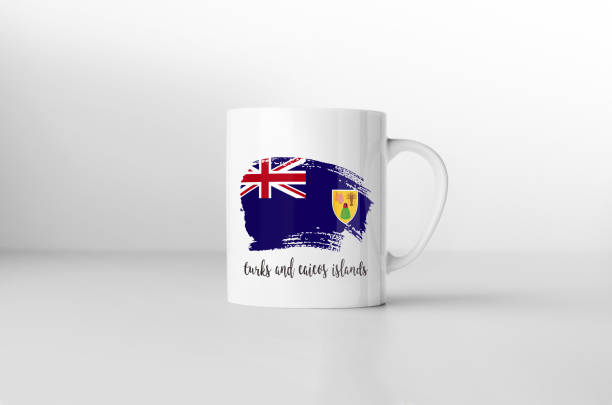 istock Turks and Caicos Islands flag souvenir mug on white background. 3D rendering. 1061353762