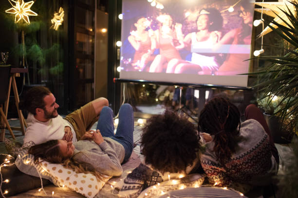 istock Movie night with friends 1061356522