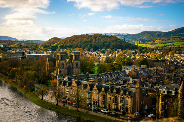 建物建築インバネス旅行スコットランドの概念とインバーネス スコットランド風景 - inverness area ストックフォトと画像