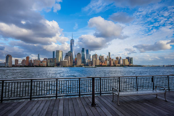 istock Manhattan skyline view from Jersey City waterfront 1061370192