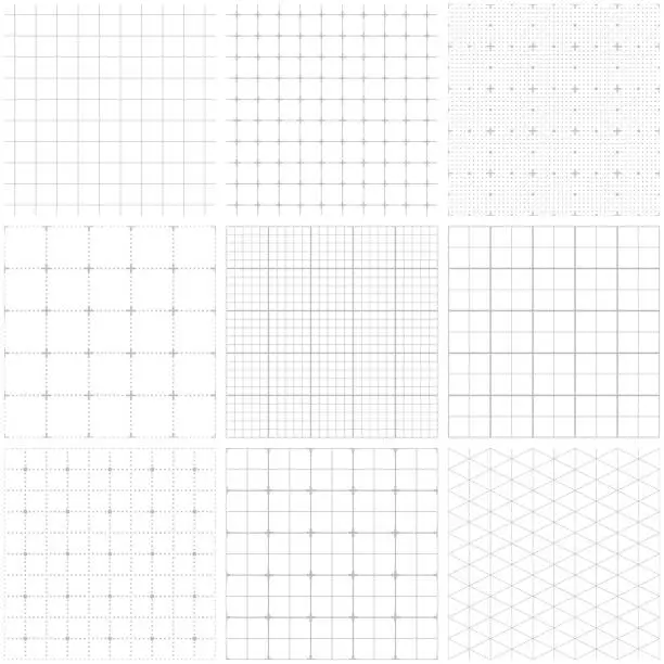 Vector illustration of Seamless graph paper