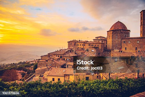 istock Volterra, walled town southwest of Florence, in Italy. 1061370656