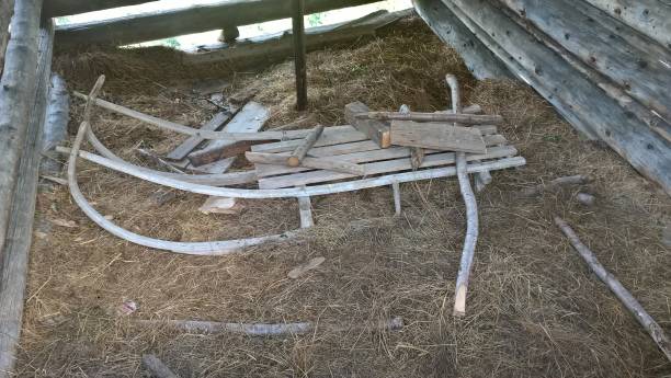 istock old sled in the granaio 1061371048