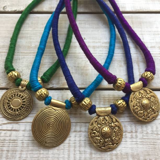 istock Brass necklace made by Indian tribal 1061373436