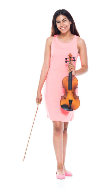 istock Beautiful young latina playing the violin 1061377564