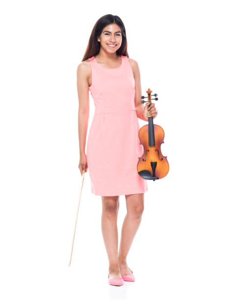 istock Beautiful young latina playing the violin 1061377566