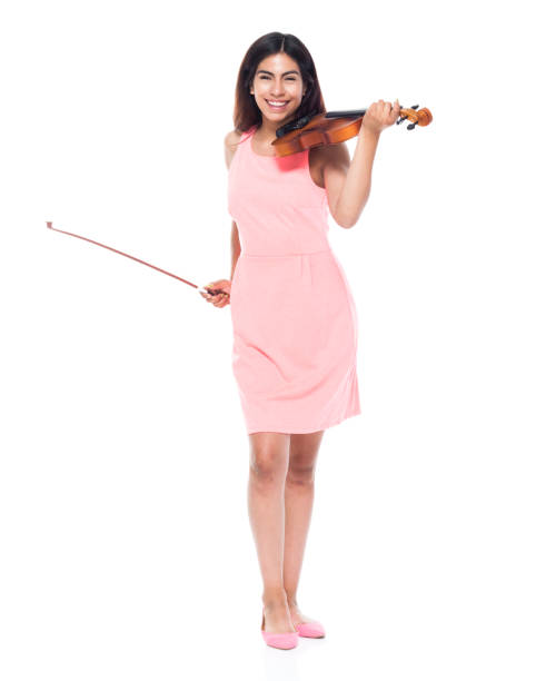 istock Beautiful young latina playing the violin 1061377608