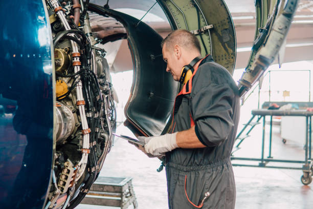 istock Mature mechanic with digital tablet 1061381580