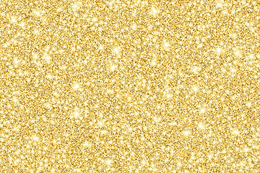 Gold glitter background. The eps file is organised into layers for background, glitter, and lights.