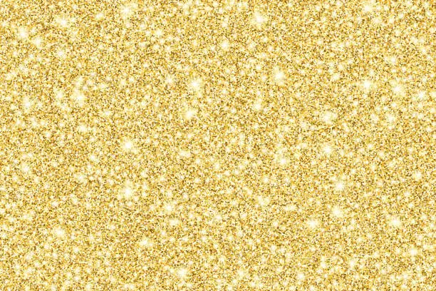Vector illustration of Gold glitter shiny vector background