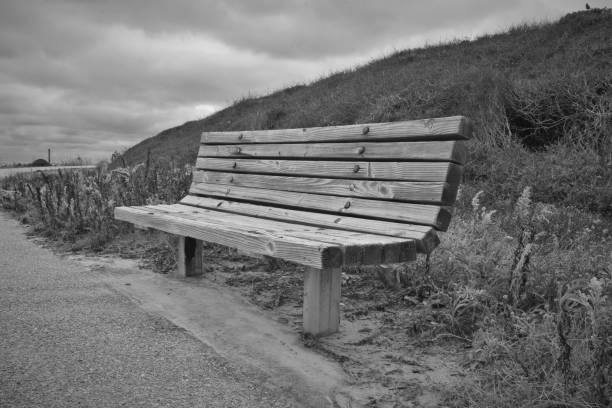 istock Bench at Fort Fisher NC. 1061403556