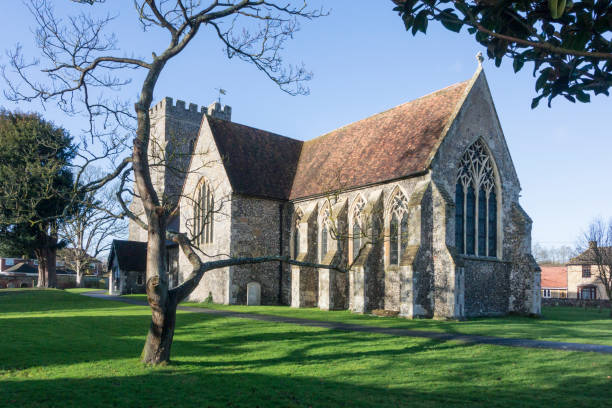 istock St Marys Church, Chartham, Kent 1061404410