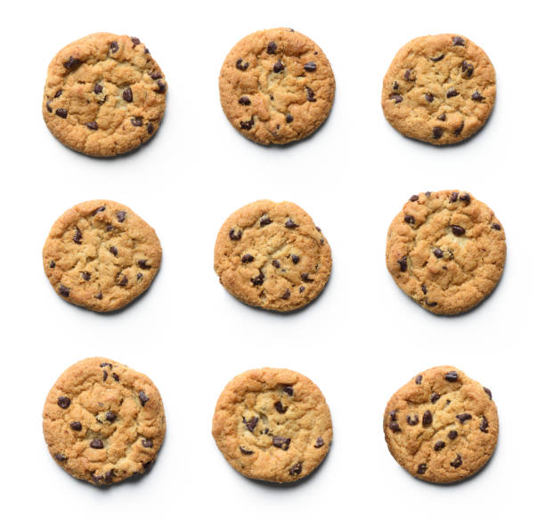 istock Chocolate chip cookie collection. Isolated on white background 1061409290