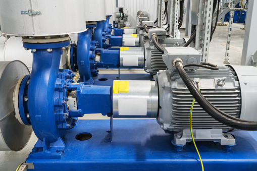 Pumps in a cogeneration station