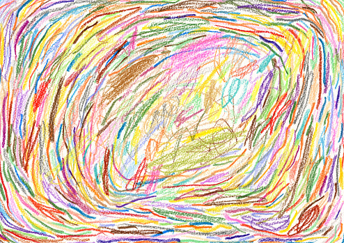 Crayon drawn background pattern