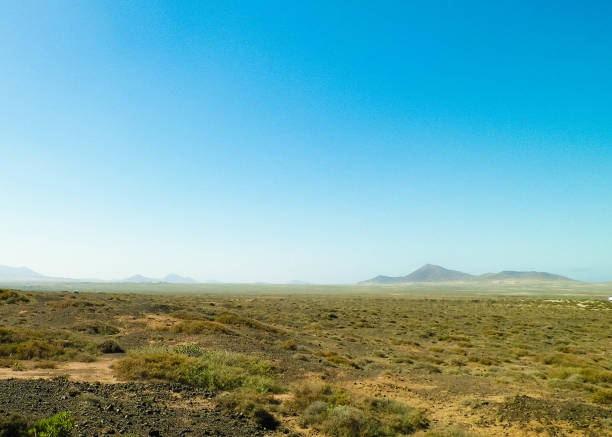 istock Desert landscape, Lanzarotte , Canary Islands. 1061434318