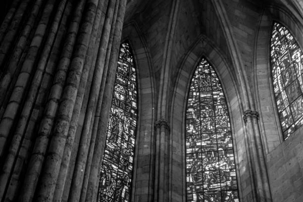 istock Neo-Gothic windows and columns in Guadalajara 1061434654