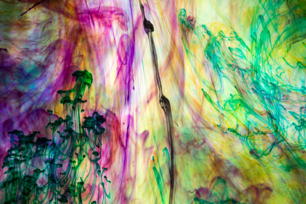 istock Acrylic colors and ink in water. 1061439194
