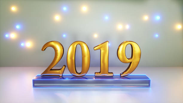 istock 3d rendering of sign 2019 year 1061447496