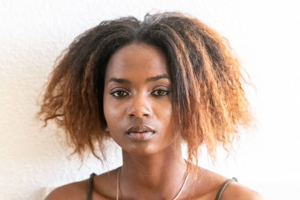 istock Serious Beautiful black young woman 1061447548