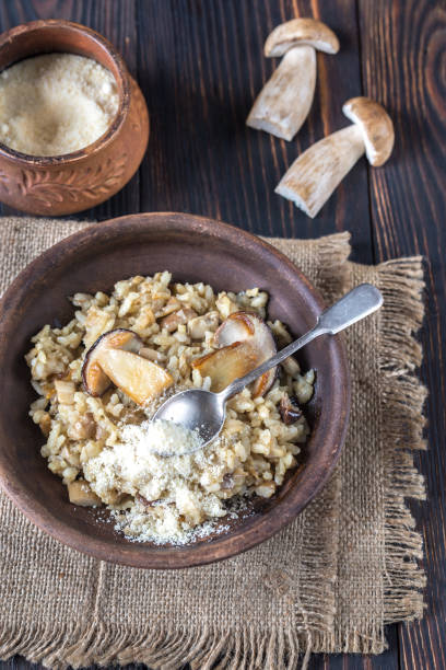 istock Risotto with porcini mushrooms 1061450564
