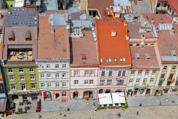 istock Buildings in Market Square, Lviv, Ukraine 1061455322