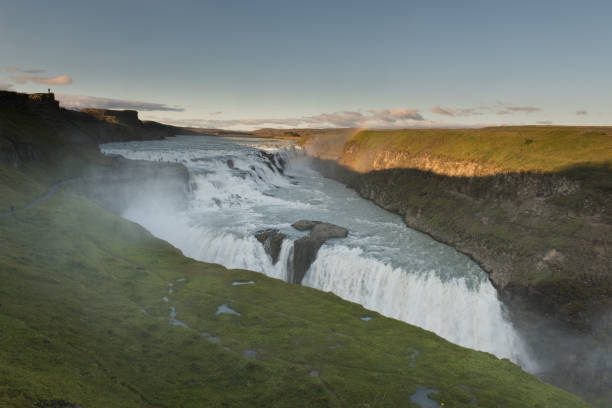istock Amazing huge beautiful waterfall Gullfoss, famous landmark in Iceland, selective focus 1061461284