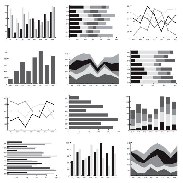 別のグラフ スタイルのアイコンを設定 - finance financial figures graph chart点のイラスト素材／クリップアート素材／マンガ素材／アイコン素材