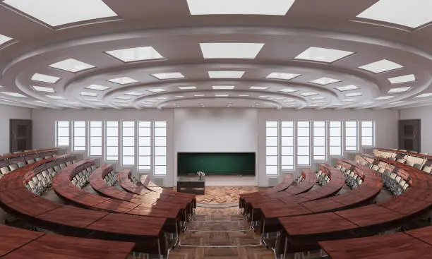 Photo of Wide Angle View of an Empty Auditorium