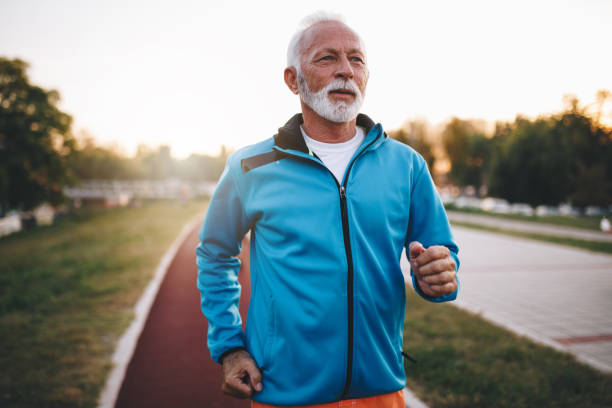 istock Senior man running on a sunny day outdoors 1061477902