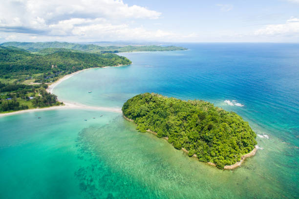 istock Aerial view at Kelambu beach 1061492338