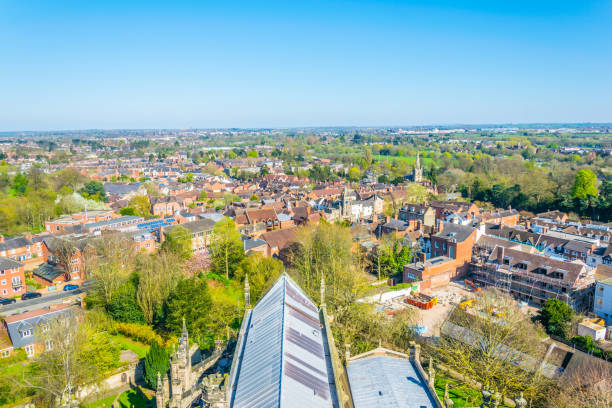 istock Aerial view of Warwick, England 1061500076