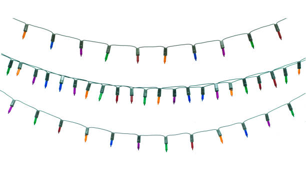 istock Collection string of christmas lights isolated on white background With clipping path 1061500150